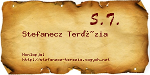Stefanecz Terézia névjegykártya